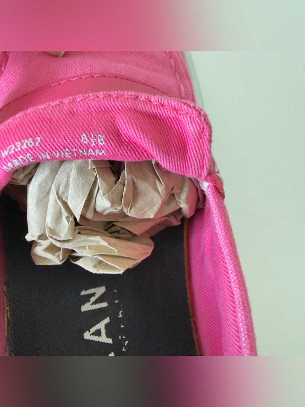 Cole Haan Hot Pink Canvas Slip-On Loafers with White Sole - Picture 6 of 7
